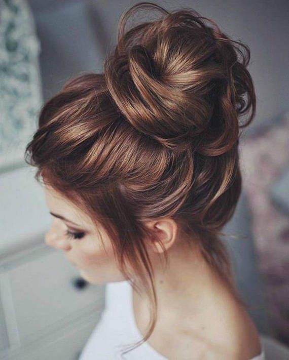 Most searched messy bun hairstyles, Long hair: Long hair,  Hair Color Ideas,  Hairstyle Ideas,  Brown hair,  Layered hair,  Bun Hairstyle  