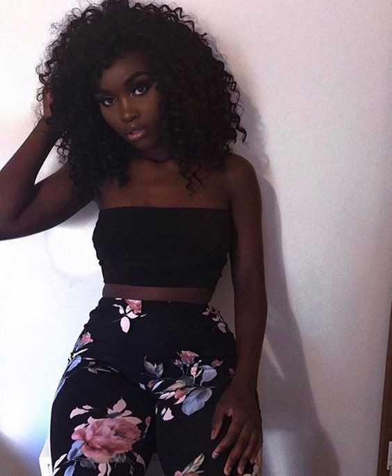 Pretty dark black girls, Dark skin: Black people,  Dark skin,  Black Women,  Black hair  