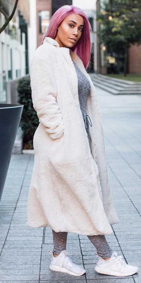 Best of 2019 fur clothing, Winter clothing: Plus size outfit,  winter outfits,  Fur clothing,  Street Style  