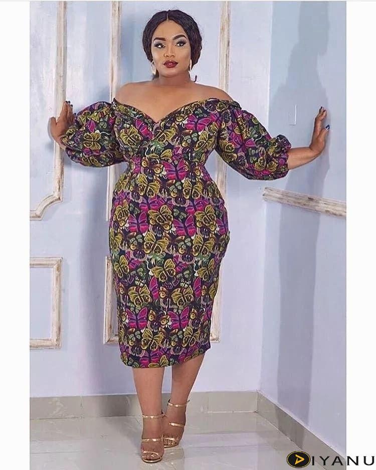Plus size ankara dresses, Plus-size clothing: Wedding dress,  Plus size outfit,  Plus-Size Model,  Clothing Ideas,  Aso ebi  