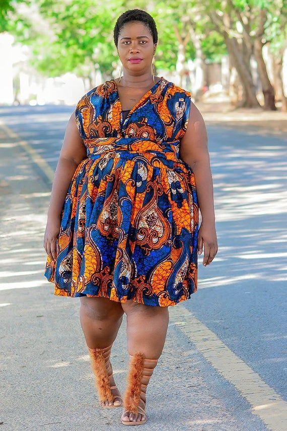 Shweshwe Designs For Plus Size, African wax prints, Wrap dress: Plus size outfit,  Short Dresses,  Girls Dress  