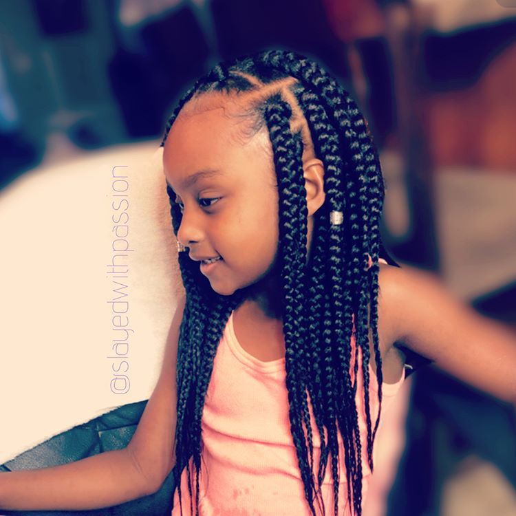 Box Braids Hairstyles Kids, Hair coloring, Black hair: Long hair,  Hair Color Ideas,  Black hair,  Box Braids Hairstyle,  Kids Braids  