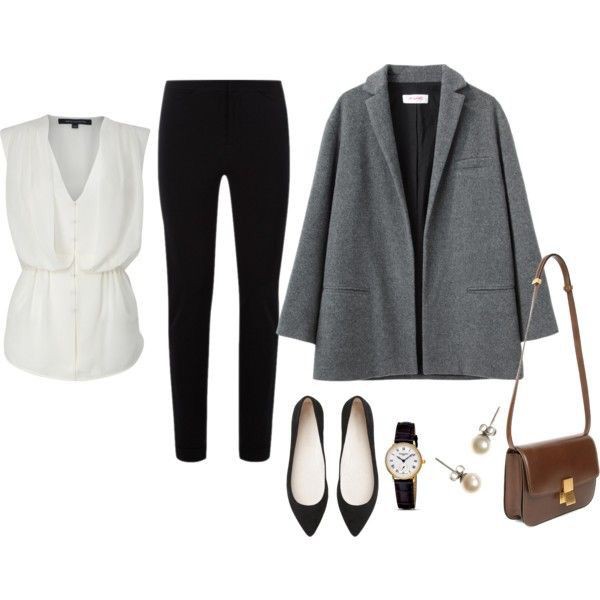 Stylish Work Outfits For Winter, Citizens of Humanity: winter outfits,  Camisa Preta  