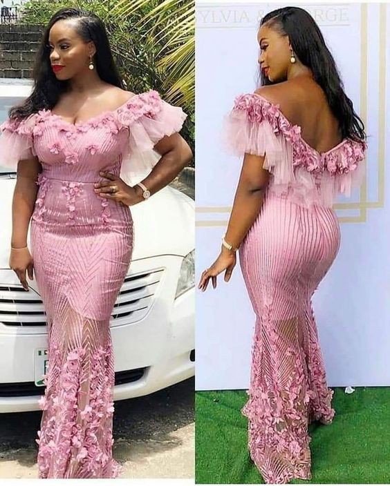 Cool designs for Aso ebi, Aso Oke hat: Evening gown,  African Dresses,  Aso ebi,  Formal wear,  Aso Ebi Dresses  