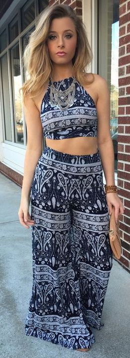 Trendy High Waist Palazzo Attire For Night Out Cruise Ship Palazzo ...: Casual Outfits,  Classy Palazzo Ideas,  Palazzo Attire,  Palazzo For Ladies,  Palazzo Outfits,  Palazzo For Dinner  