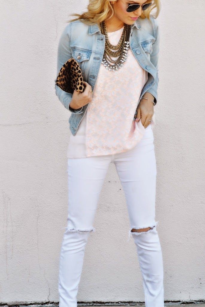 Outfits With White Denim: White Denim Outfits  