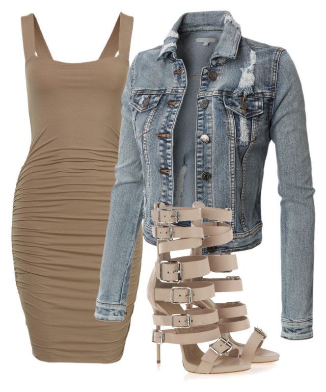 Great photos of sexy polyvore outfits, Jean jacket: Denim Outfits,  Designer clothing,  Giuseppe Zanotti,  Casual Outfits  