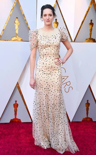 PHOEBE WALLER-BRIDGE at the 2018 Oscars, Red Carpet Outfit: Outfit Ideas,  celebrity pictures,  Bet Award,  Award Functions,  Red Carpet Dresses,  Red Carpet Photos,  Oscars  