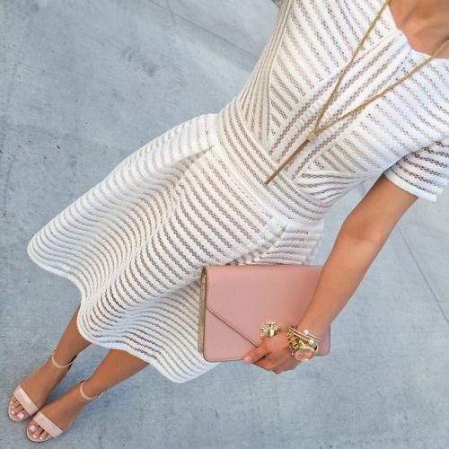 White dress peach shoes, Sleeveless shirt: Sleeveless shirt,  dinner outfits,  Dress shoe,  Fashion accessory,  Night Out Outfits  