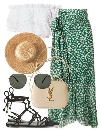 Latest Vintage Outfit For Women: Comfy Outfit Ideas,  Cute Beach Outfit,  Beach outfit,  Comfortable Beach Outfits  