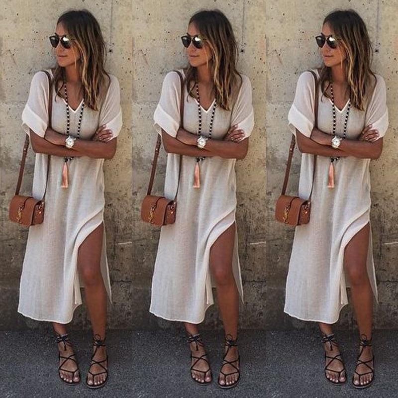 Casual beach maxi dresses, Casual wear: party outfits,  Cocktail Dresses,  Crew neck,  Clothing Ideas,  Maxi dress,  Casual Outfits,  Gladiator Sandals Dresses  