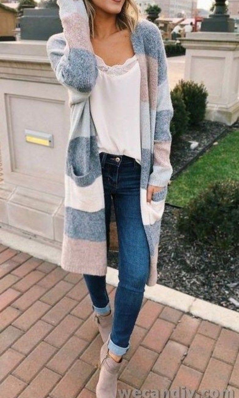 Outfits to wear with long cardigans: Casual Outfits,  Long Cardigan Outfits,  Cardigan,  Cardigan Jeans  