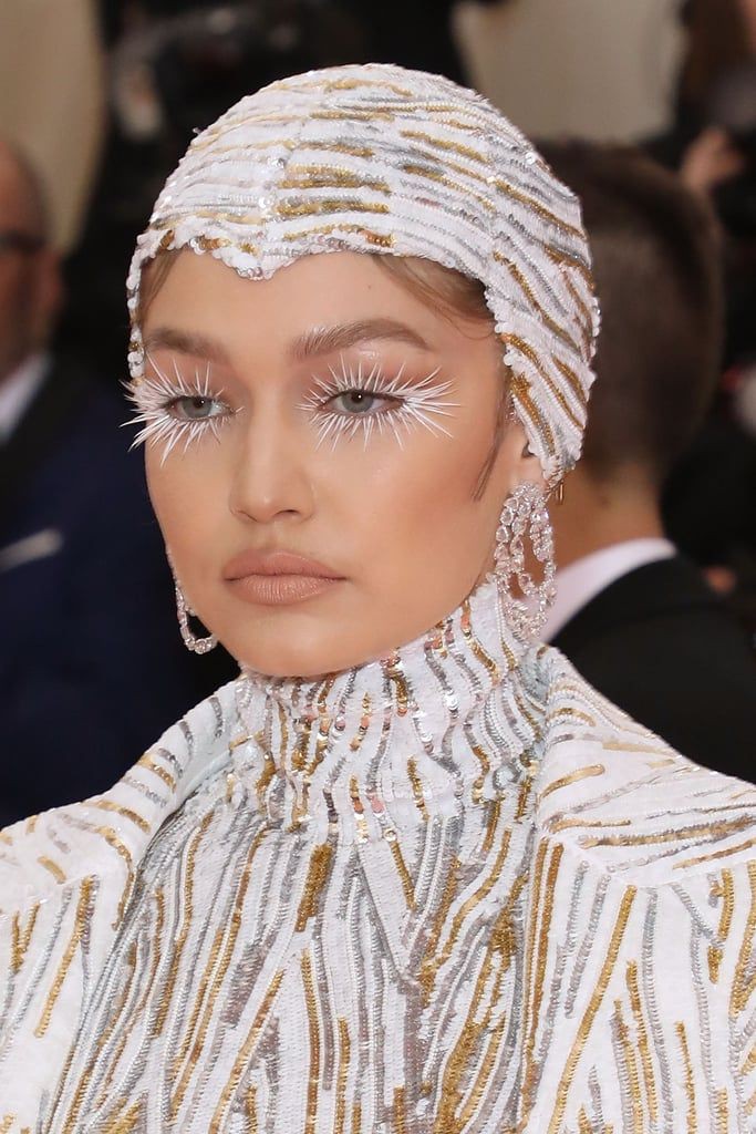Gala Makeup For Hot Models In Stunning Dress Outfit | White Eyelashes Makeup