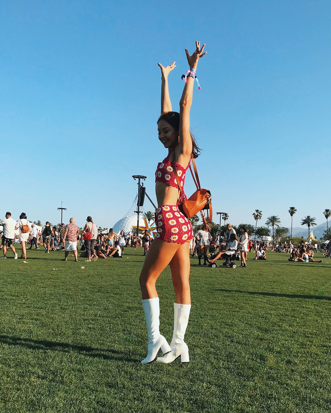 Yvette Arriaga having fun, majorette (dancer), cheerleading: Coachella Outfits,  Instagram girls  