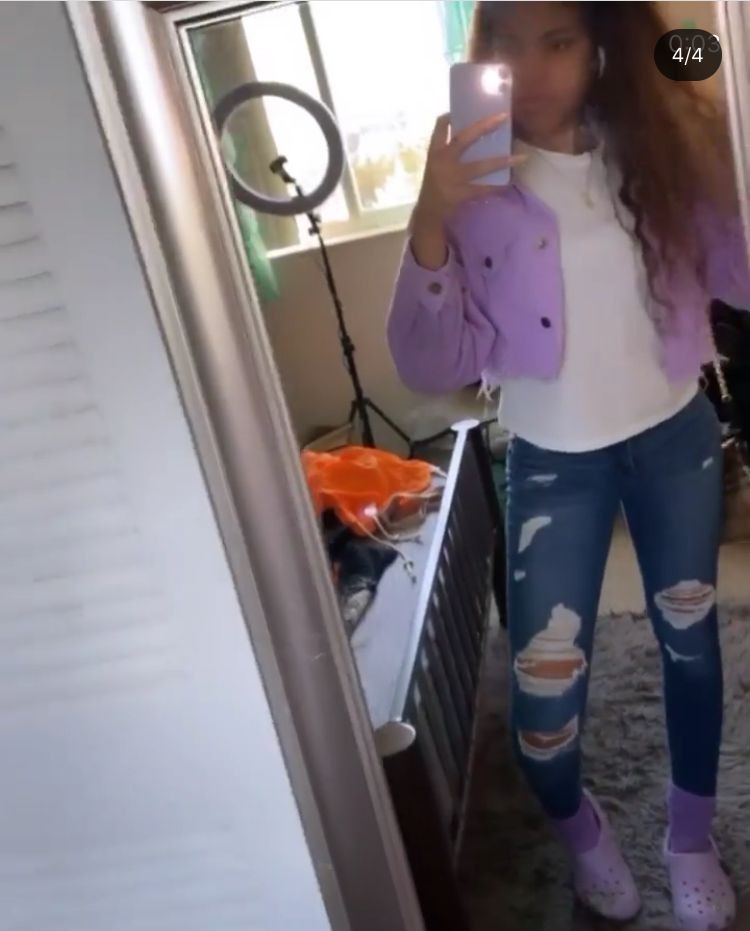 Purple and pink fashionnova with sportswear, leggings, tights: Purple And Pink Outfit,  Legging Outfits,  Crocs Outfits  