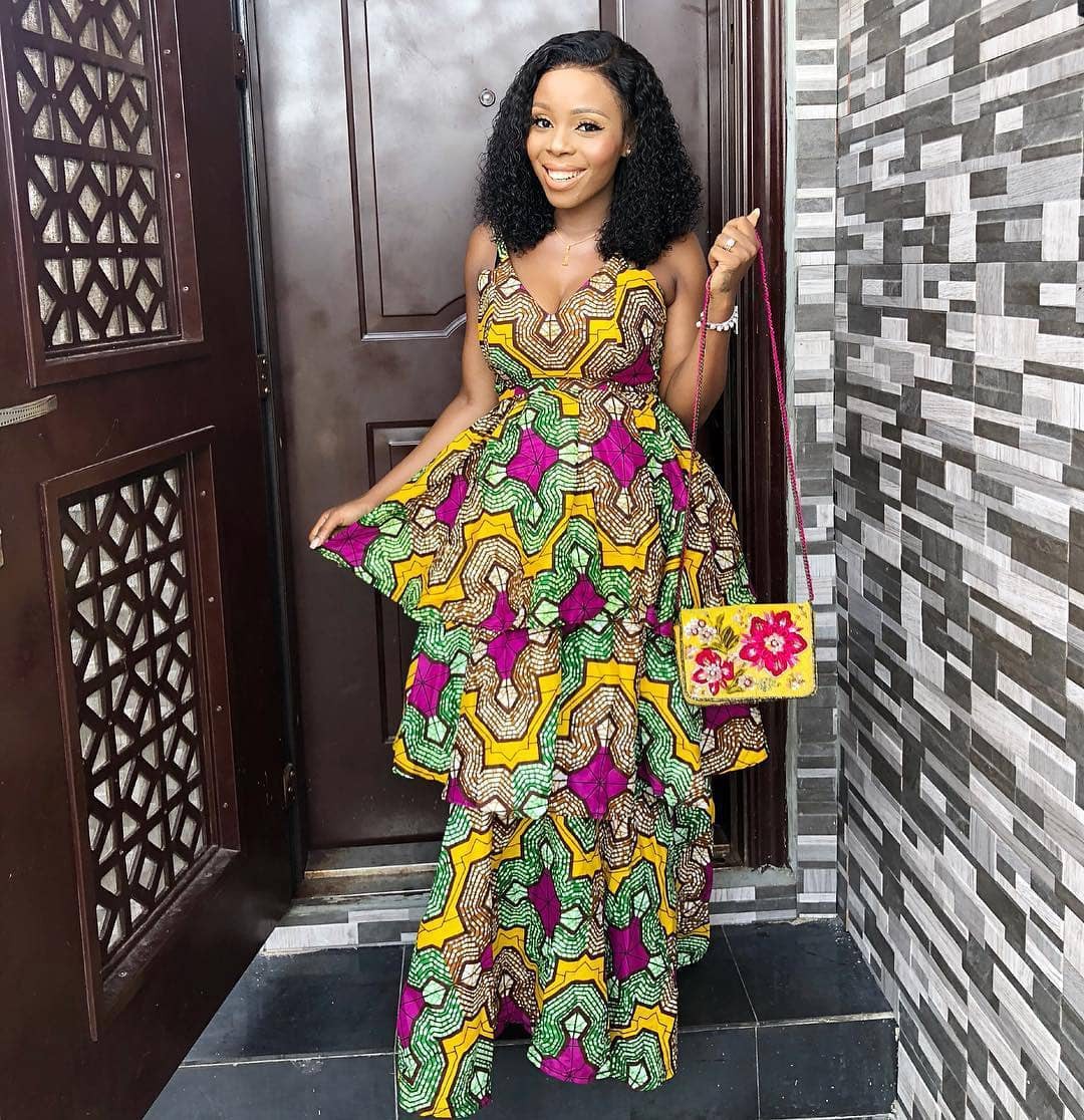 Fabulous  Clothing Inspiration For Afro Women: Ankara Dresses,  Ankara Outfits,  African Attire,  Colorful Dresses,  Printed Ankara,  Ankara Inspirations,  Printed Dress  