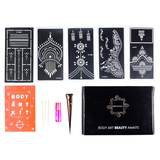 Henna Tattoo Kit with 5 Stencils of Your Choosing | Shop Mihenna: Henna Tattoo Kit  