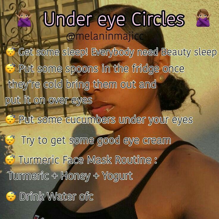 NO MORE UNDER EYE CIRCLES: 