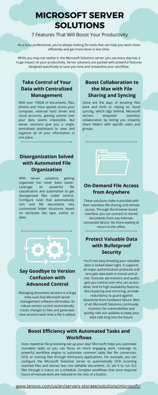 Microsoft Server Solutions: 7 Features That Will Boost Your Productivity: 