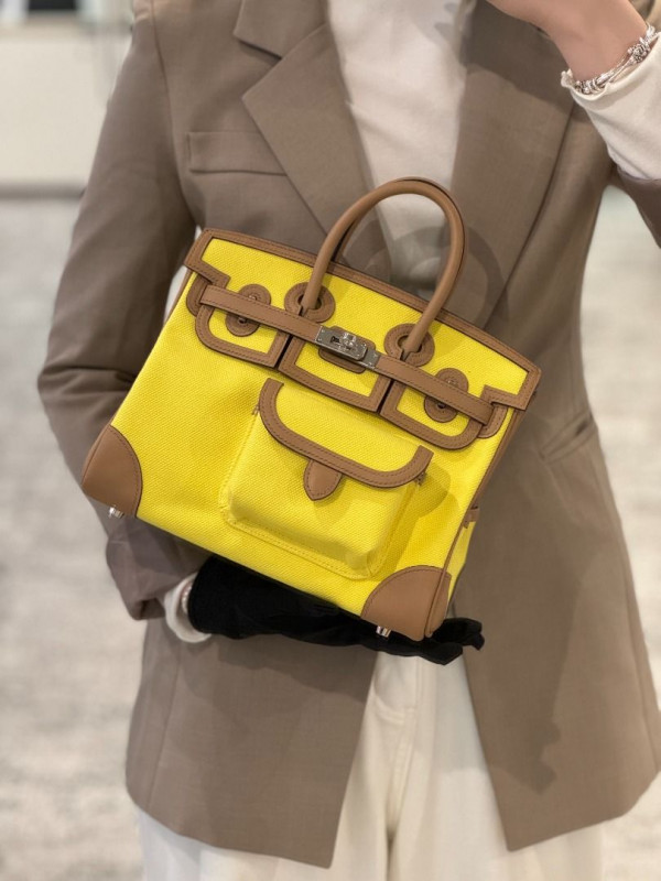 Hermès Birkin 25 Cargo Jaune Citron and Chai: 