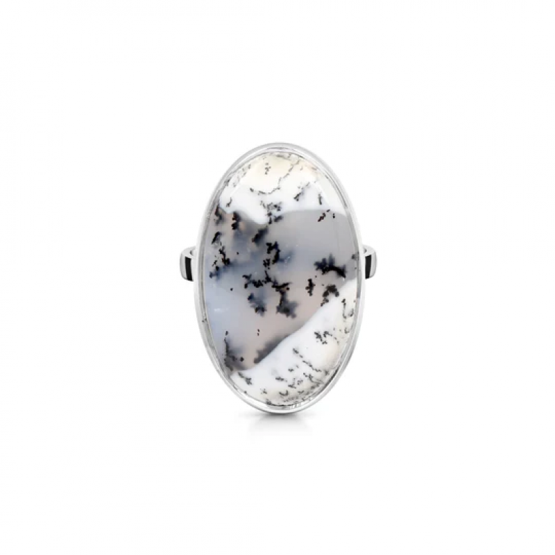 Upgrading Your Look With Stunning Statement Dendritic Agate Ring: 