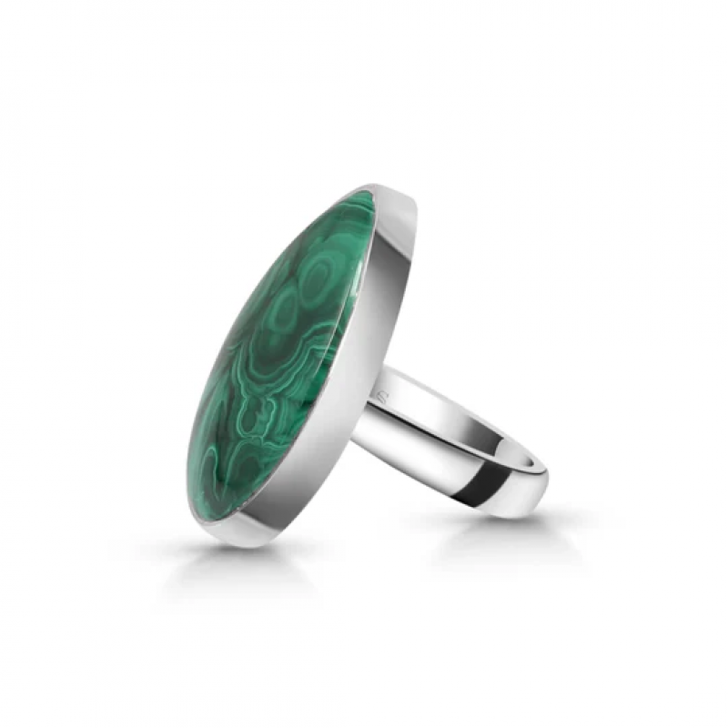How To Buy Statement Malachite Ring Online ?