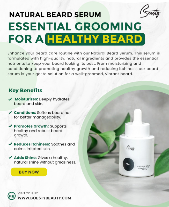 Natural Beard Serum: Essential Grooming for a Healthy Beard