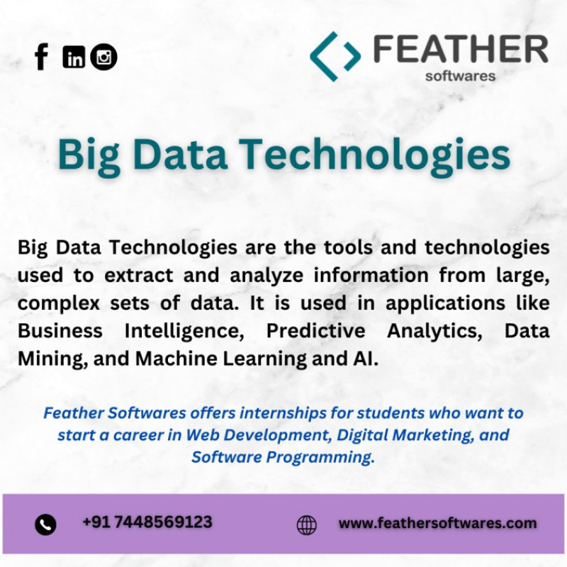 Big Data Technologies  | Internship Courses In Nagercoil: 