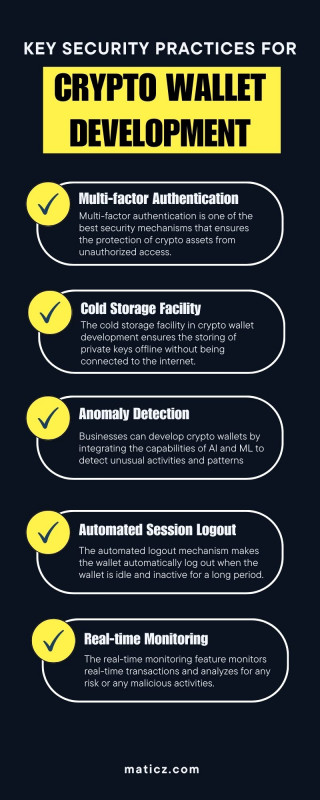 Top security practices for crypto wallet development: 