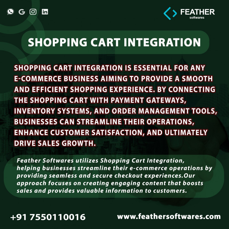 Shopping Cart Integration | IT Company In Nagercoil: 