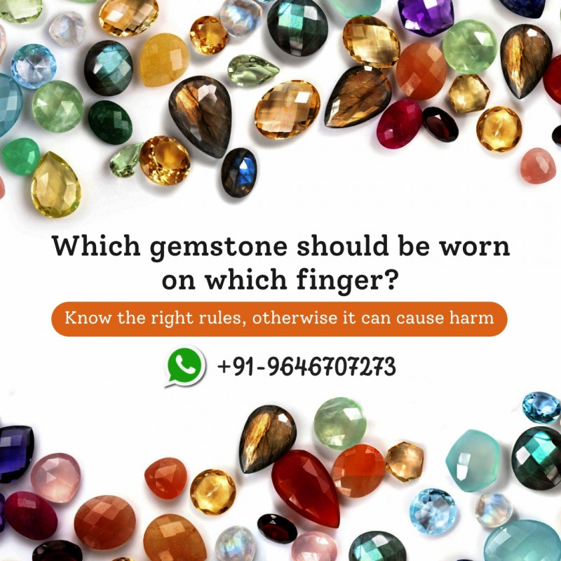 Which gemstone should be worn on which finger?: 