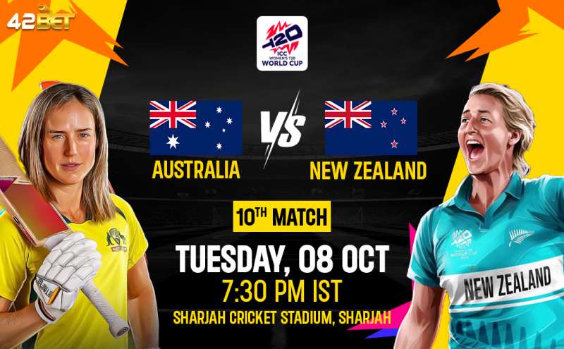 Today Match Prediction: AUSW vs NZLW - Dream11 - T20 World Cup 2024 - 10th Match - Who Will Win: 