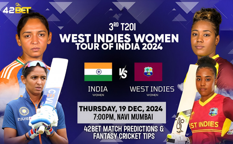India-W vs West Indies-W 3rd T20I Match Prediction, Playing XI & Fantasy cricket Tips: 