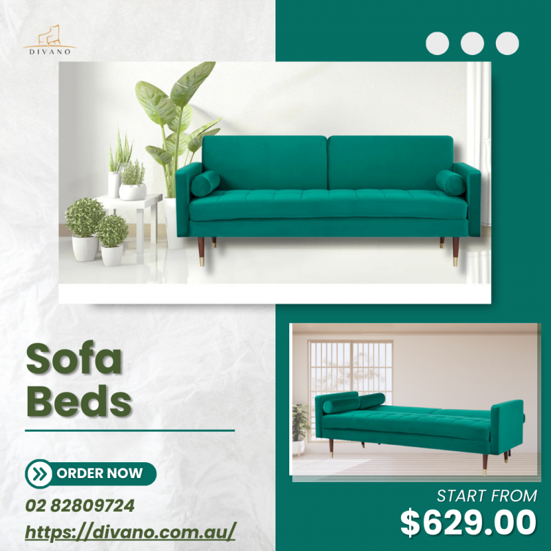 3 Seater Fabric Sofa Bed