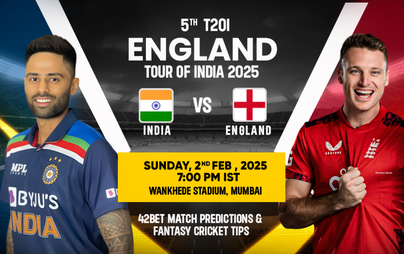 IND vs ENG 5th T20I Prediction & Fantasy cricket Tips IPL 2025 Insights & Updates: 