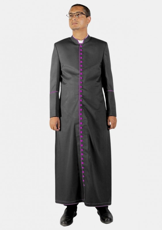 Why do clergy members wear cassocks in church services?
