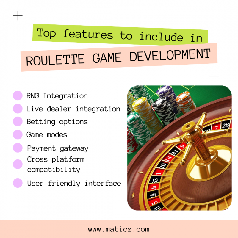 Roulette game development: 