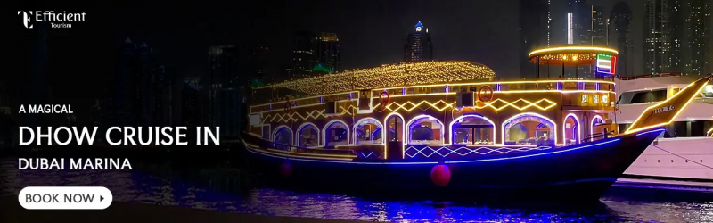 Dhow Cruise Dubai Marina with Dinner