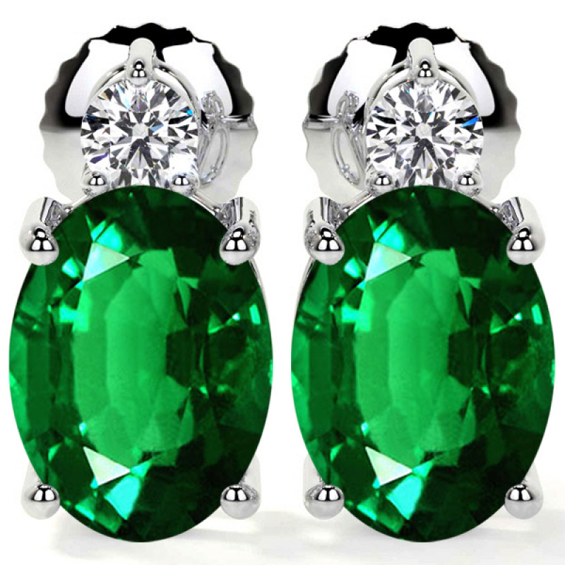 Eye Clean Untreated Alexandrite Earrings: 