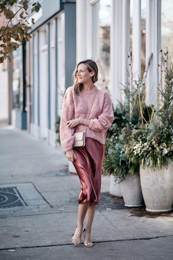 Wear pink in winter, winter clothing