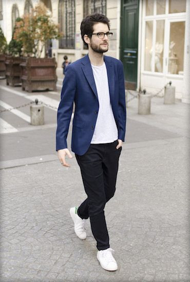 Black Casual Trouser, Men's Wardrobe Ideas With Dark Blue And Navy Suit Jackets Tuxedo, Blazer Homme Ete: 