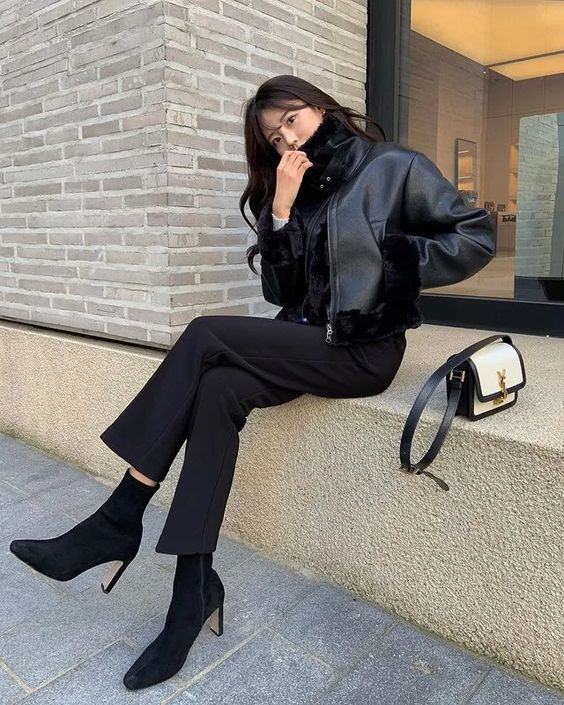Wrap yourself in warmth during sad times with velvet and black pants
